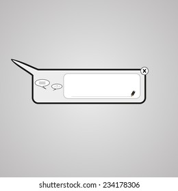instant messages online. Vector illustration