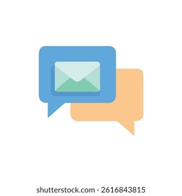 An instant messaging icon for communication.