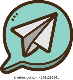 Instant messaging vector doodle illustration and graphic