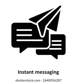Instant messaging Vector Icon which can easily modify or edit


