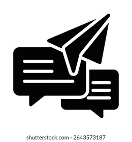 Instant messaging Vector Icon which can easily modify or edit

