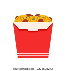 Instrucciones de cocción de fideos instantáneos y pasta ilustraciones vectoriales sobre fondo blanco. Ilustración vectorial de pasta y fideos sobre fondo blanco.