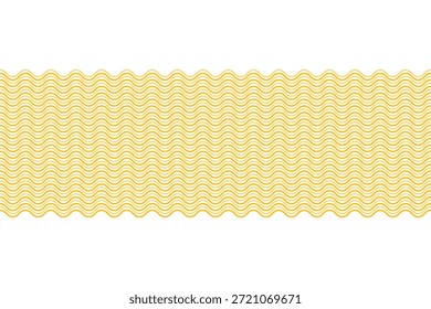 Instant noodle patterned wallpaper, instant noodle symbol, yellow striped background, Spaghetti wavy yellow