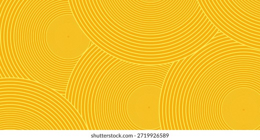 Fondo de patrón de fideos ramen instantáneo. Textura geométrica amarilla de la pasta. Vector moderno.