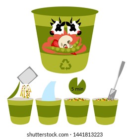 instant noodles. beef noodles. Asian fast food. vector illustration