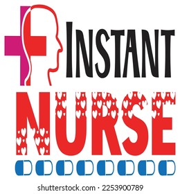 Instant Nurse Shirt Design Print Template