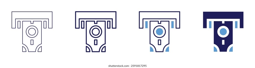 Instant payment solution icon in 4 different styles. Thin Line, Line, Bold Line, Duotone. Duotone style. Editable stroke.