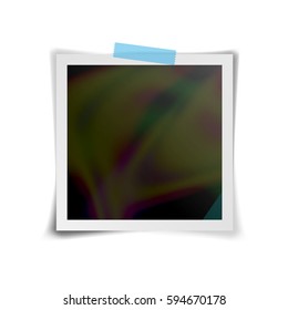 Instant Photo Frame Vector. Retro Photo Frame Isolated On White Background. Vector Illustration For Your Design Artwork, Poster, Flyer.