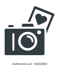 Instant Photography Colored Vector Icon
