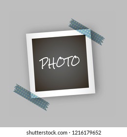  Instant square photo frame collage with realistic design