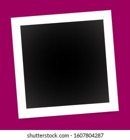  Instant square photo frame collage with realistic design frame