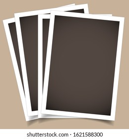  Instant square photo frame collage with realistic design, frame