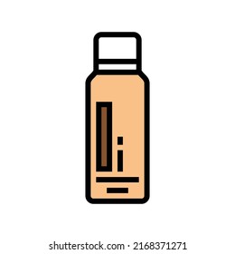 instant tan color icon vector. instant tan sign. isolated symbol illustration
