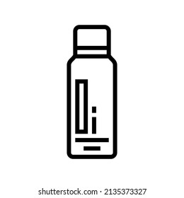 instant tan line icon vector. instant tan sign. isolated contour symbol black illustration