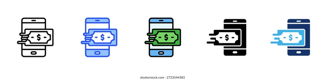 Instant Transfer Icon Collection With Multiple Styles