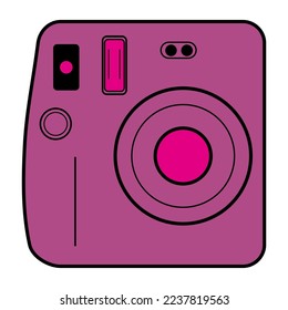 Instantly modern camera icon for technology.