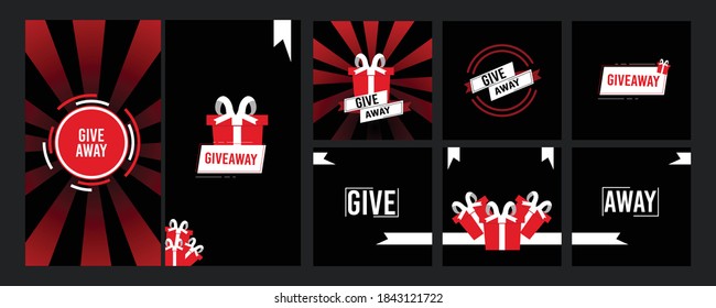 Instapost Instastory Give Away Template