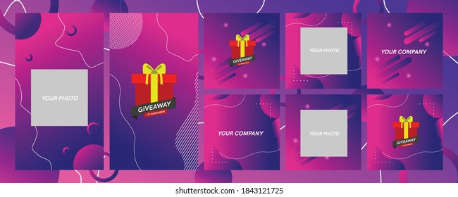 Instapost Instastory Give Away Template