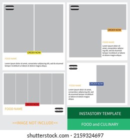 Instastory Template For Business Or Food Marketing 