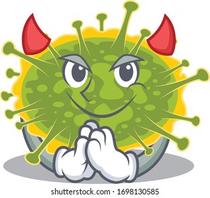 insthoviricetes dressed as devil cartoon character design style