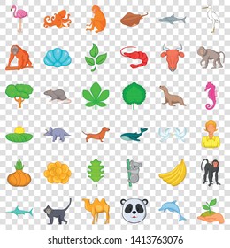 Instinct icons set. Cartoon style of 36 instinct vector icons for web for any design