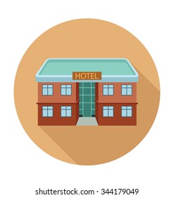 Institute Building Colored Vector Illustration
