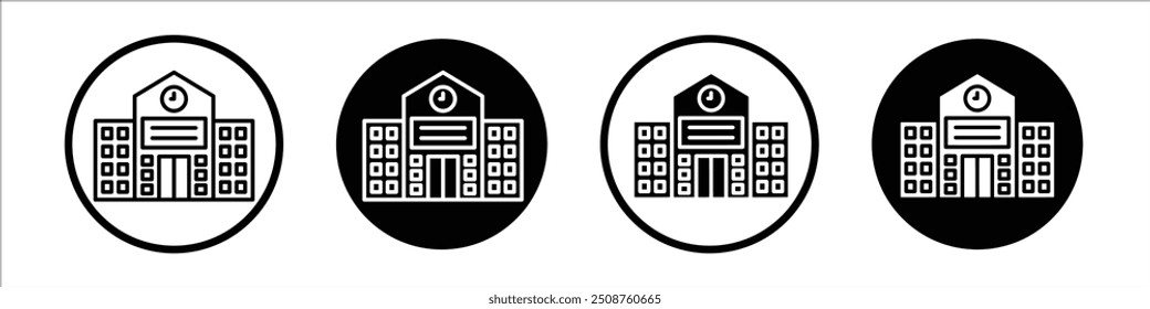 Institute icon isolated on white background