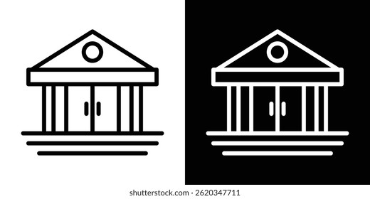 Institute icon vector for web and mobile app. Symbol isolated.