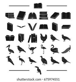 institute, school, training and other web icon in black style.house, library, shop icons in set collection.