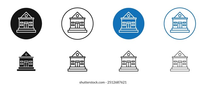 Institute in set in black and blue color