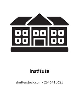 Icono de Vector del instituto que puede modificar o editar fácilmente

