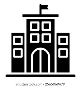 Institution Simple Vector Icon Collection