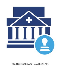 Elemento de icono institucional para el diseño