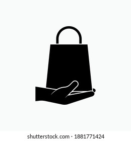 Instore Pick Up Icon - Vector Logo Template. 