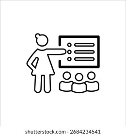 instruct icons. simple line vector