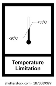 Instruction about limit temperature to operate a machine or device