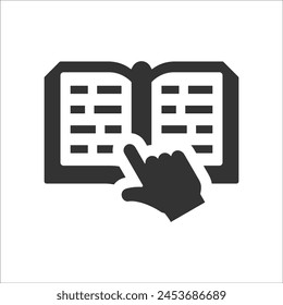 Instruction book Icon, Vector Graphics