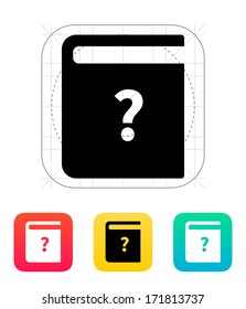 Instruction book icon. Vector illustration.