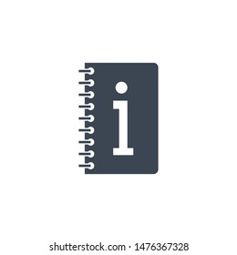 Instruction Book related vector glyph icon. Isolated on white background. Vector illustration.