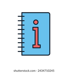 Instruction Book related vector icon. Isolated on white background. Vector illustration