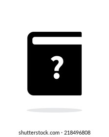 Instruction book simple icon on white background. Vector illustration.