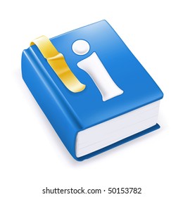 Instruction book, vector icon