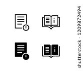 Instruction Icon Logo Vector Symbol. User Manual Icon