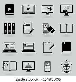 Instruction Icon Logo Vector Symbol. User Manual Icon
