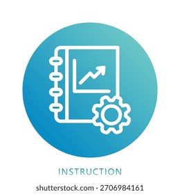 Instruction Icon Mini Illustration Icon. Use For Modern Concept, Print, Ui, Ux Kit, Web And App Development. Vector Related To Office, Education, Examination And More