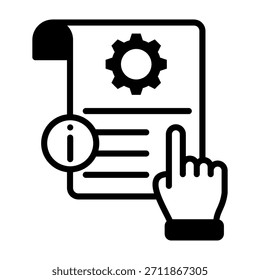 Icono de instrucción Estilo mixto Ilustración vectorial