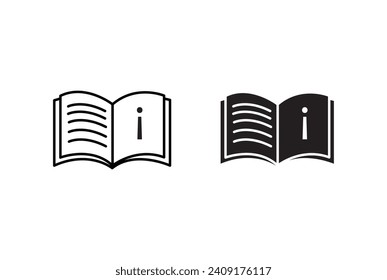 Juego de iconos de instrucciones. Ilustración vectorial
