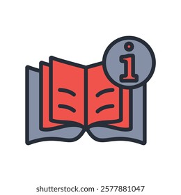 Instruction icon. vector.Editable stroke.linear style sign for use web design,logo.Symbol illustration.