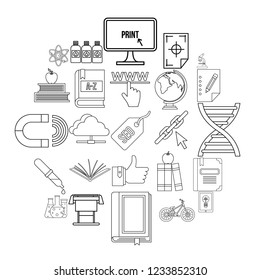 Instruction icons set. Outline set of 25 instruction vector icons for web isolated on white background