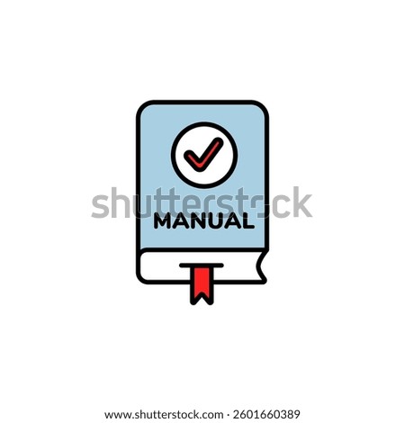Instruction manual with a checkmark symbol indicating completion and reliable step-by-step guidance.